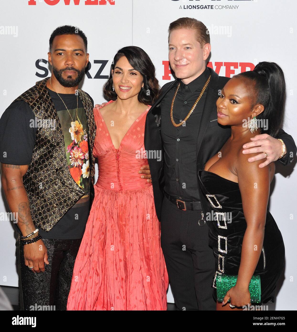 L-R: Actors Omari Hardwick, Lela Loren, Joseph Sikora and Naturi ...