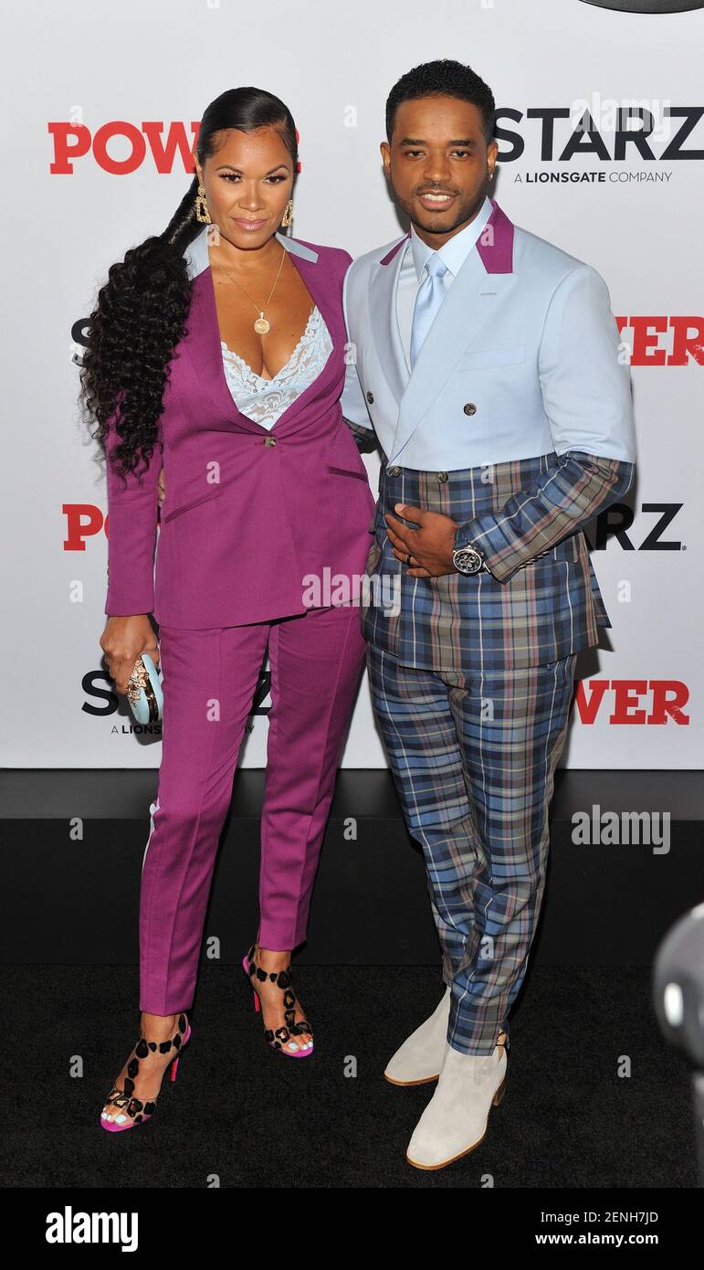 L-R: Actors Tomasina Parrott and Larenz tate attend the final season