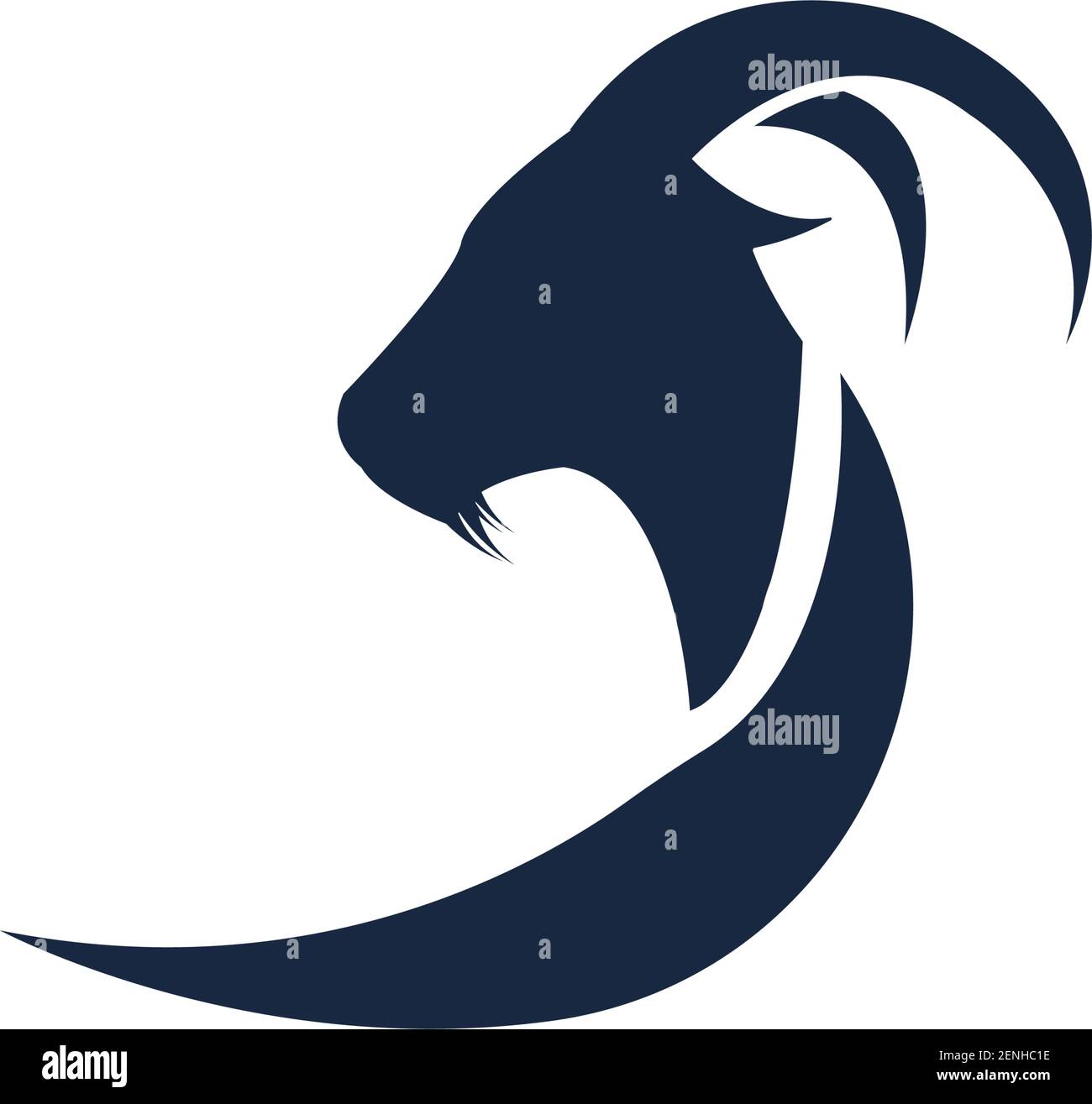 Goat Logo Template vector icon illustration design Stock Vector