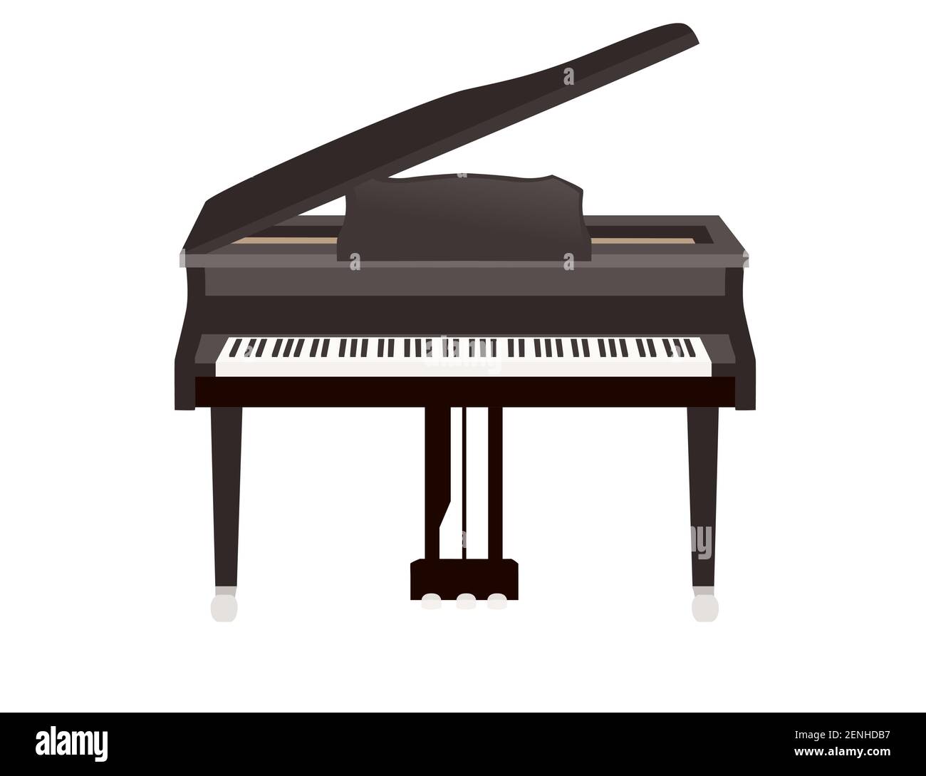 piano keyboard clipart black and white