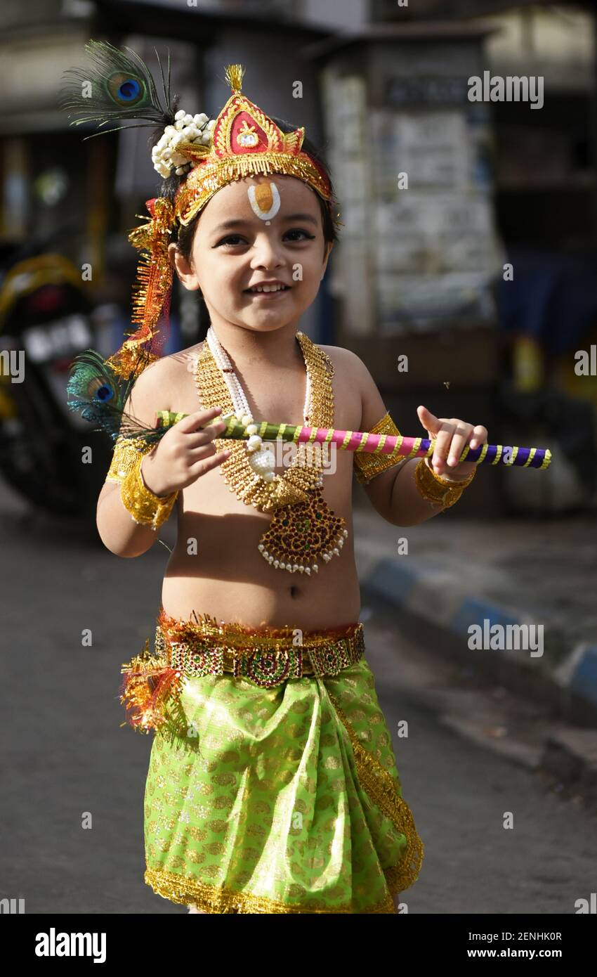 Krishna costume hi-res stock photography and images - Alamy