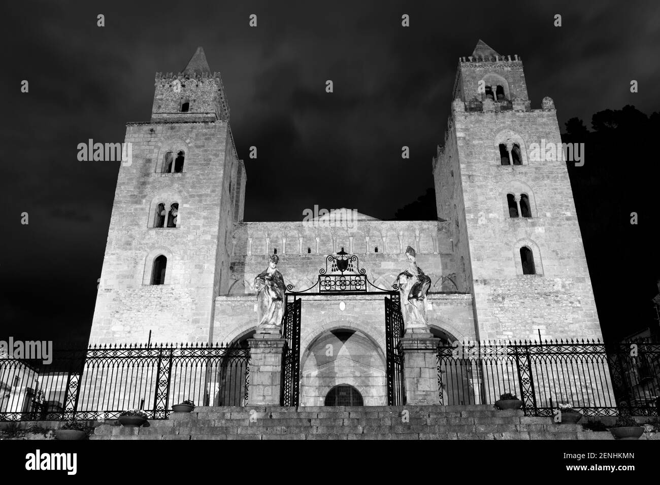 Italy,Sicily,Cefalu, the Cathedral also known as The Duomo, era 1148 Stock Photo