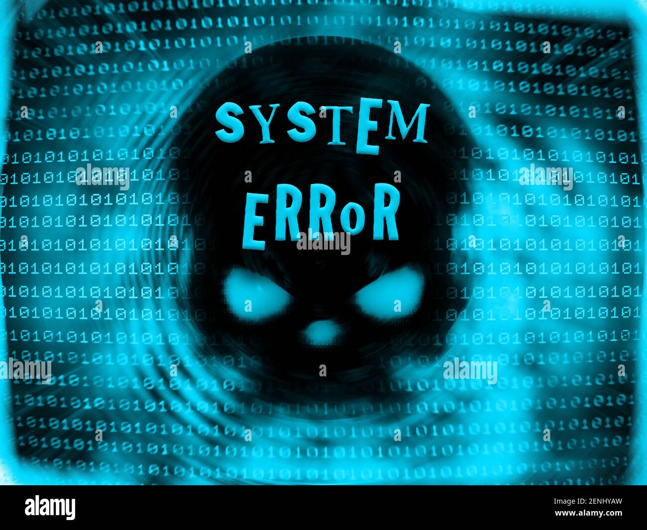 System Error Black Skull Blue Tone Binary Code Background Stock Photo Alamy System Error Black Skull Blue Tone Binary Code Background Stock Photo Alamy