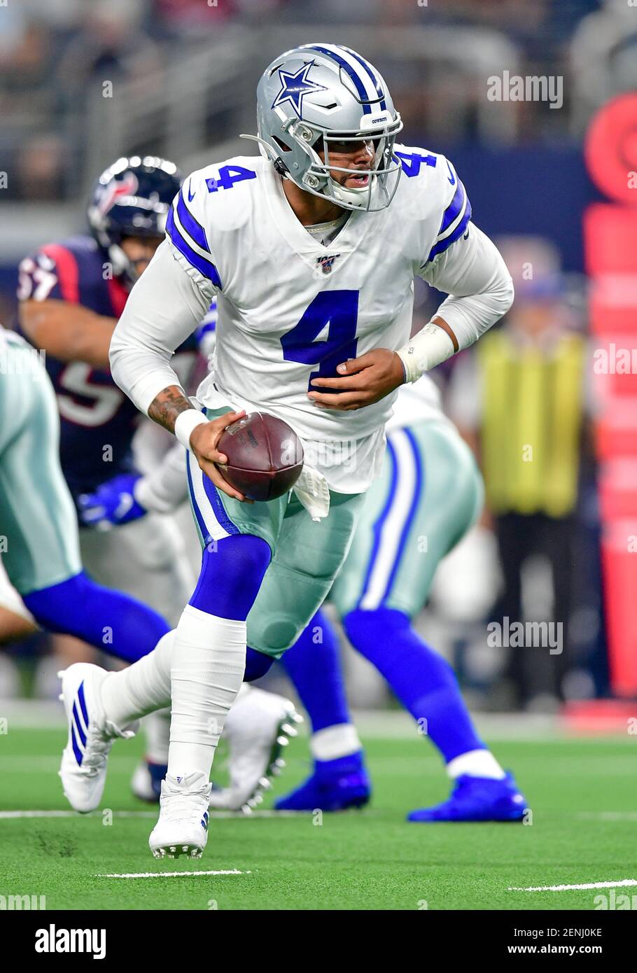 August 24th, 2019.Dallas Cowboys quarterback Dak Prescott (4) with the