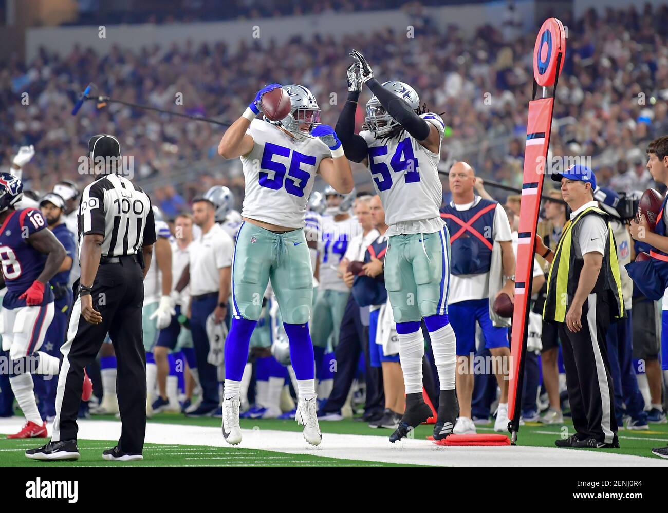 August 24th, 2019.Dallas Cowboys linebacker Leighton Vander Esch (55