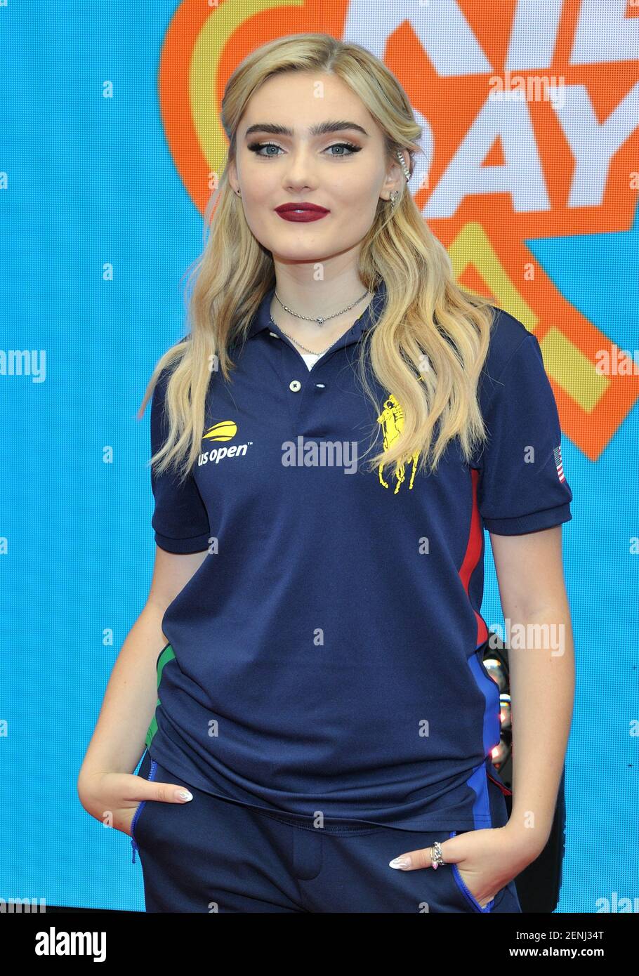 Meg Donnelly participates in Arthur Ashe Kids Day at the US Open at the