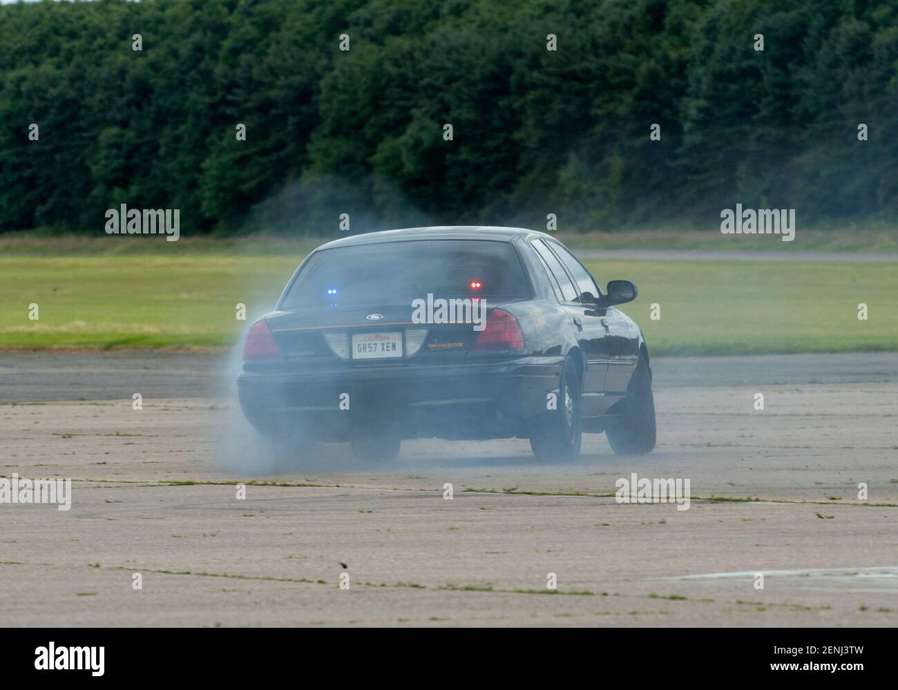 Black Ford Crown Victoria P71 American Police Car Stock Photo Alamy