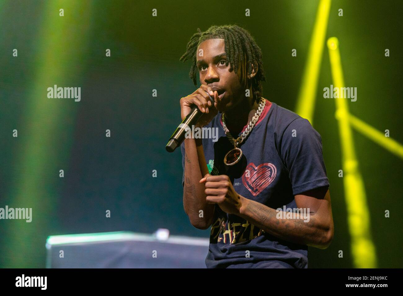 Polo G (Taurus Tremani Bartlett) during the WGCI Summer Jam at Wintrust ...