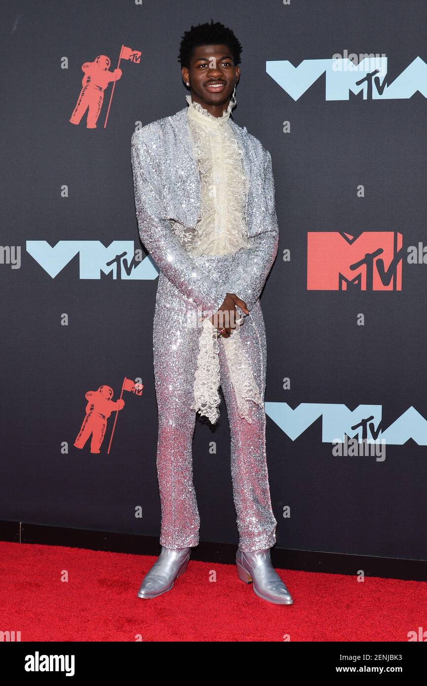 Lil Nas X arriving on the red carpet at the 2019 MTV Video Music Awards held