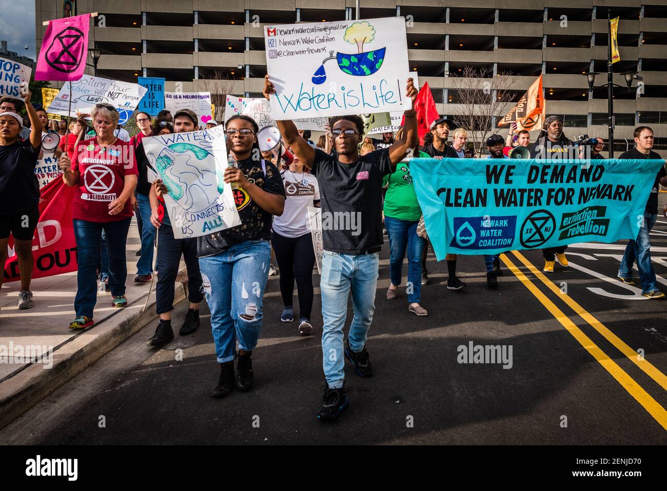 Clean water activists gathered outside the Prudential Center on Monday ...