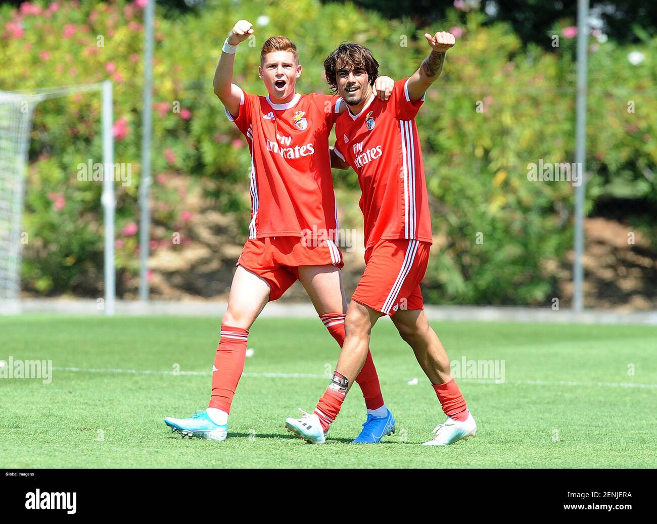 Seixal 08 27 2019 Sl Benfica Received This Morning Vitoria Sc At Caixa Futebol Campus In A Match Counting For The 4th Round Of The Revelation League 2019 20 Kevin Csoboth Tiago Araujo A