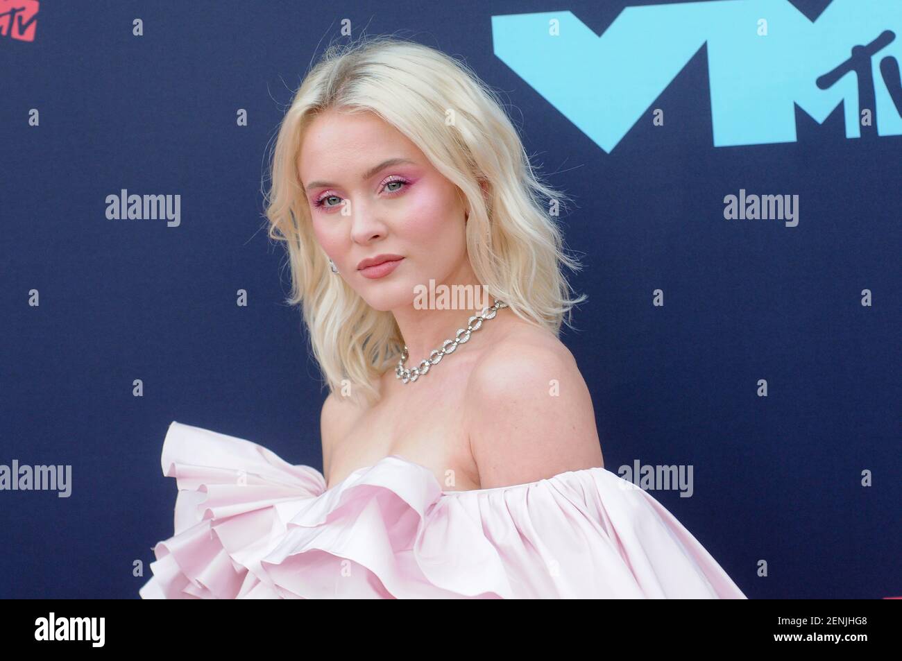 Zara Larsson attends the 2019 MTV Video Music Video Awards held at the ...