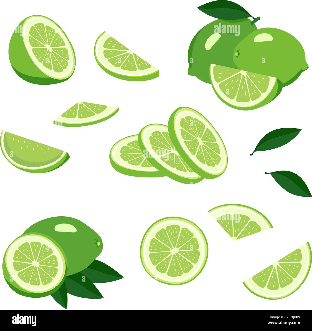 Lime icons set Stock Vector Image & Art - Alamy