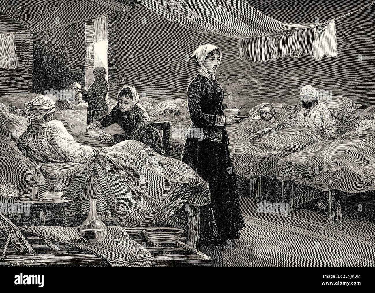 Florence Nightingale, 1820-1910, Scutari Hospital, Turkey Stock Photo