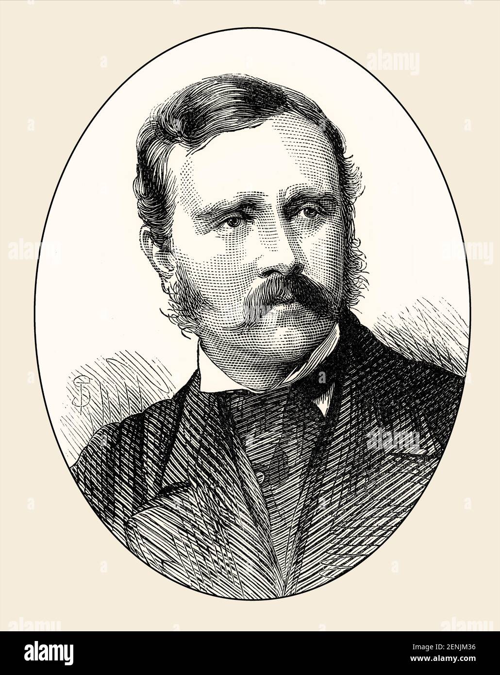 Augustus Raymond Margary, 1846 – 1875, a British diplomat and explorer Stock Photo