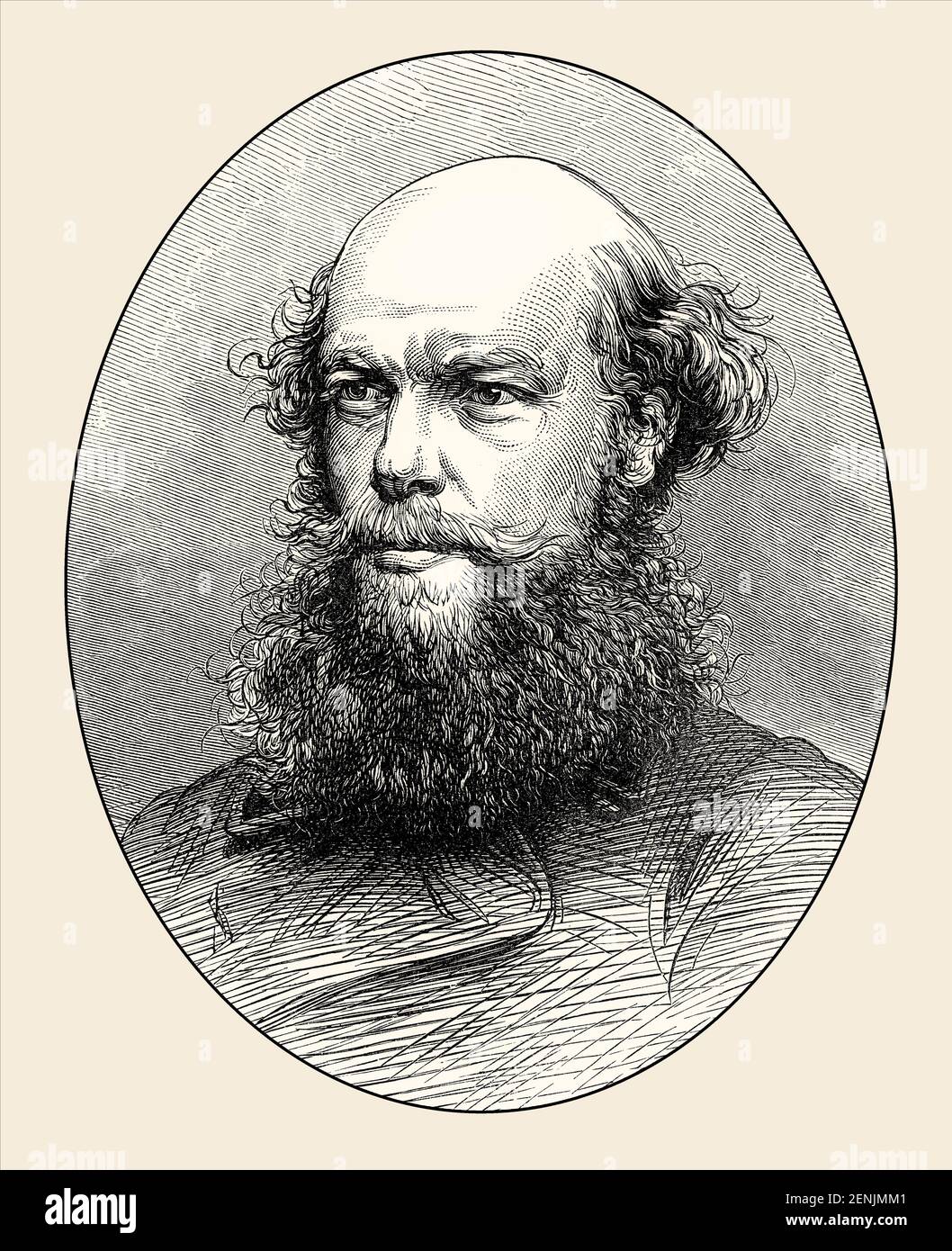 Laurence Oliphant, 1829 – 1888, a South African-born British author, traveller, diplomat Stock Photo