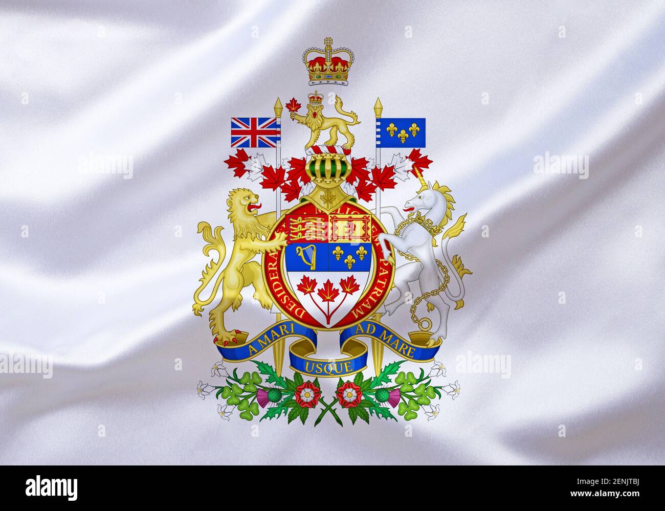 Das Wappen von Kanada, Land in Nordamerika, Stock Photo