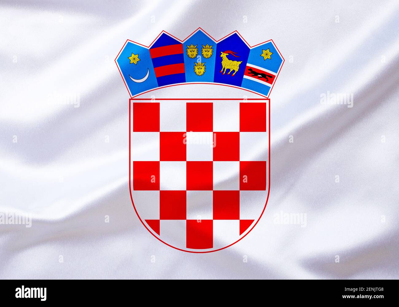 Das Wappen von Kroatien, Republik, Balkanhalbinsel Stock Photo