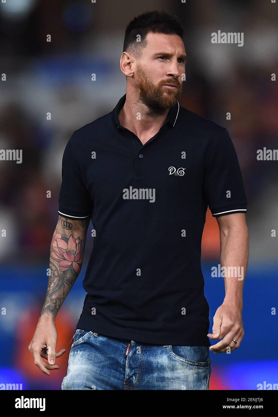 Lionel Messi during the Johan Cruyff stadium opening on August 27 in ...