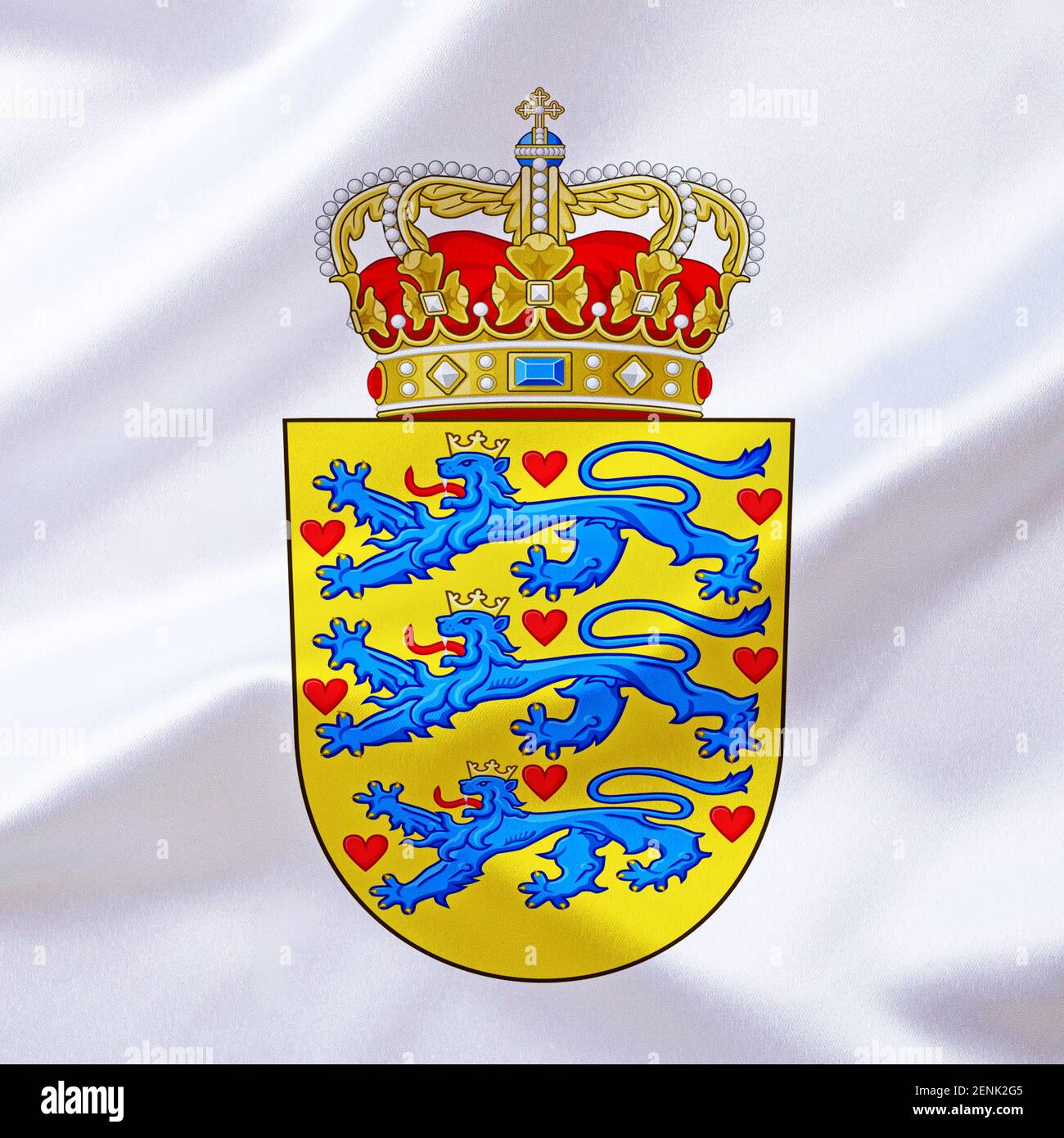 Das Wappen von Dänemark, Europa, EU Stock Photo - Alamy