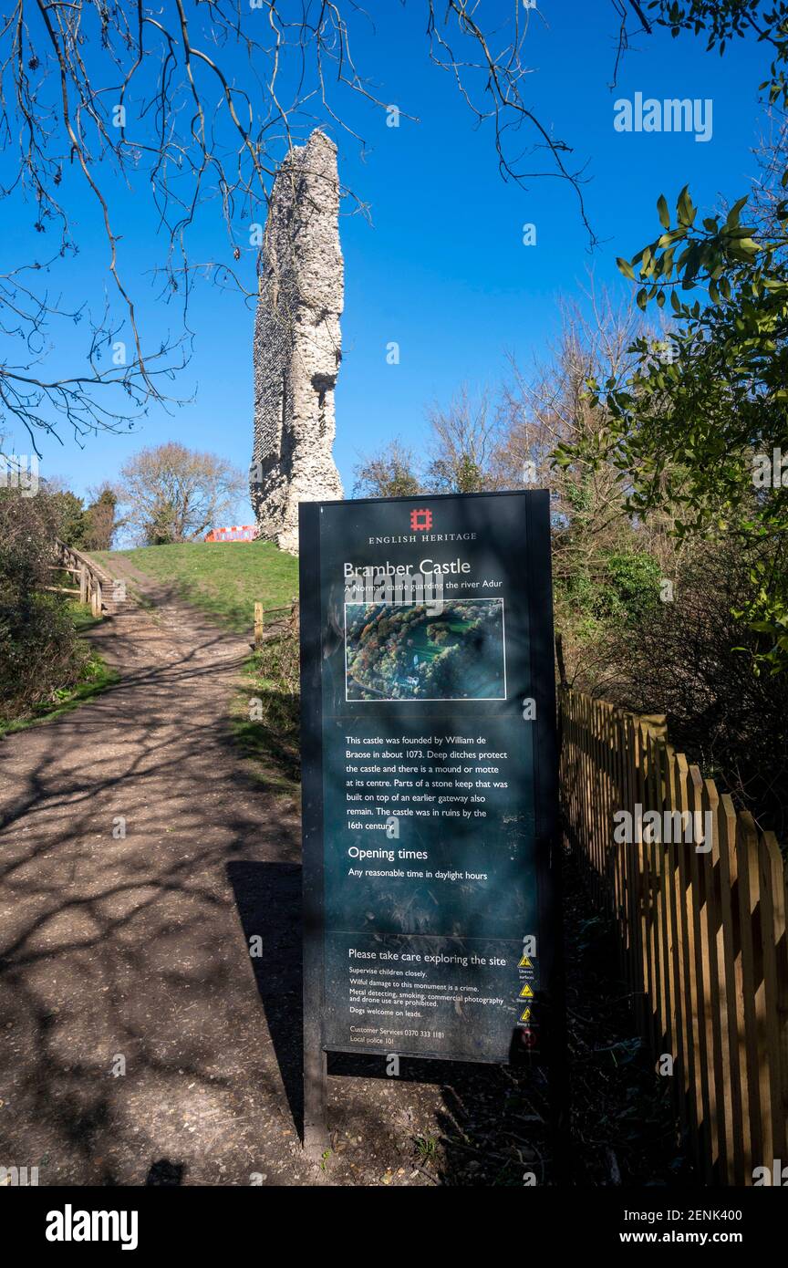 Steyning norman castle hi-res stock photography and images - Alamy