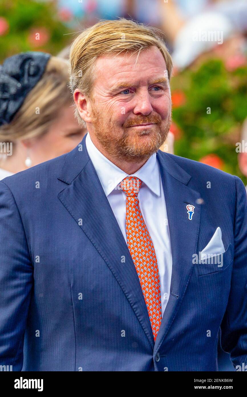 King Willem-Alexander of the Netherlands during the opening celebration
