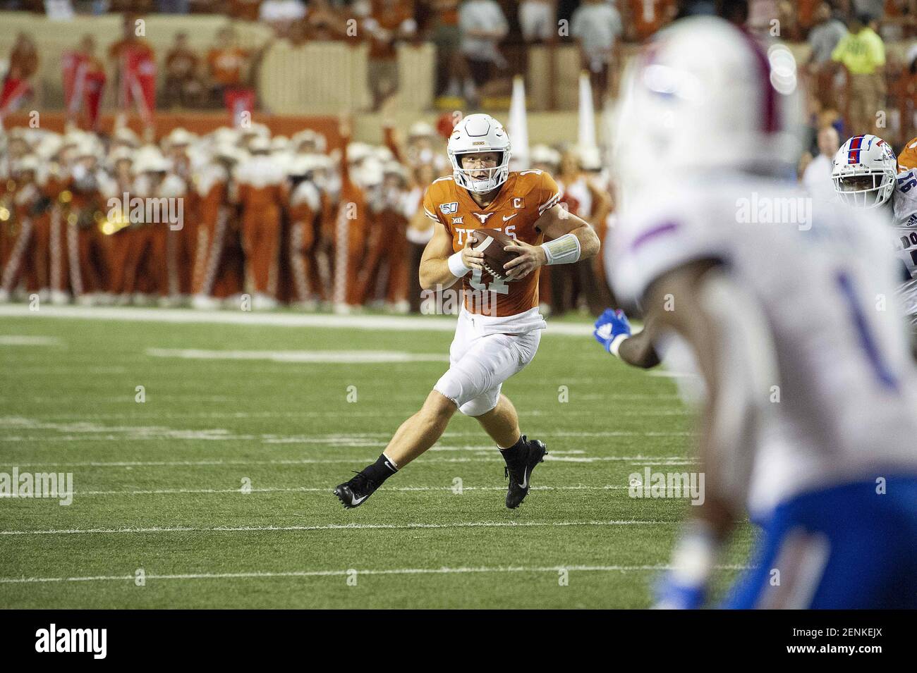 August 31, 2019: Texas Longhorns Quarterback Sam Ehlinger #11 in action ...