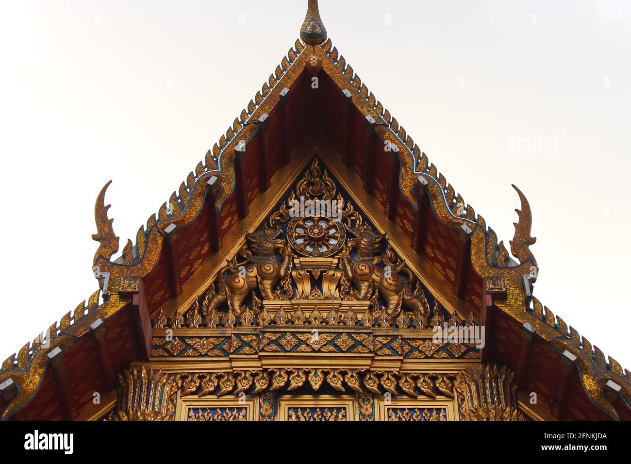 buddhist temple in bangkok in thailand Stock Photo - Alamy
