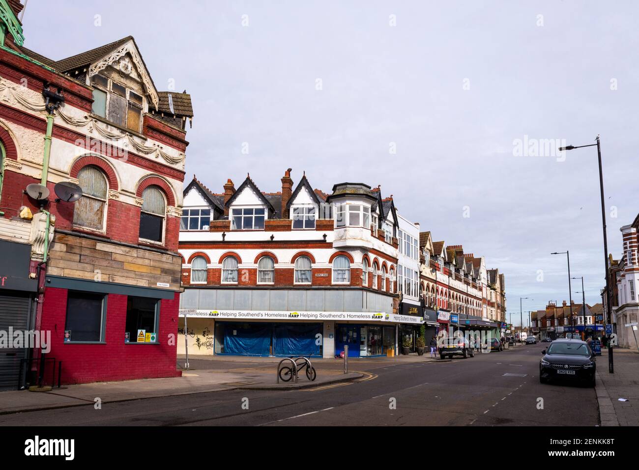 Property, architecture in Hamlet Court Road, Westcliff on Sea, Essex, UK, which is originally an
