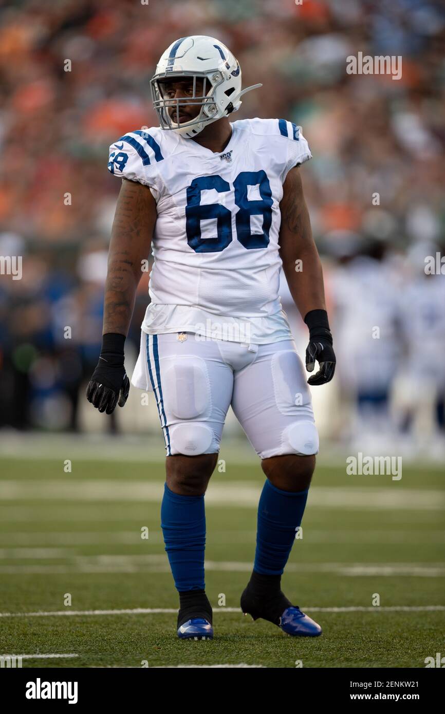 Indianapolis Colts defensive end Carroll Phillips (59) during NFL football  preseason game action between the Indianapolis