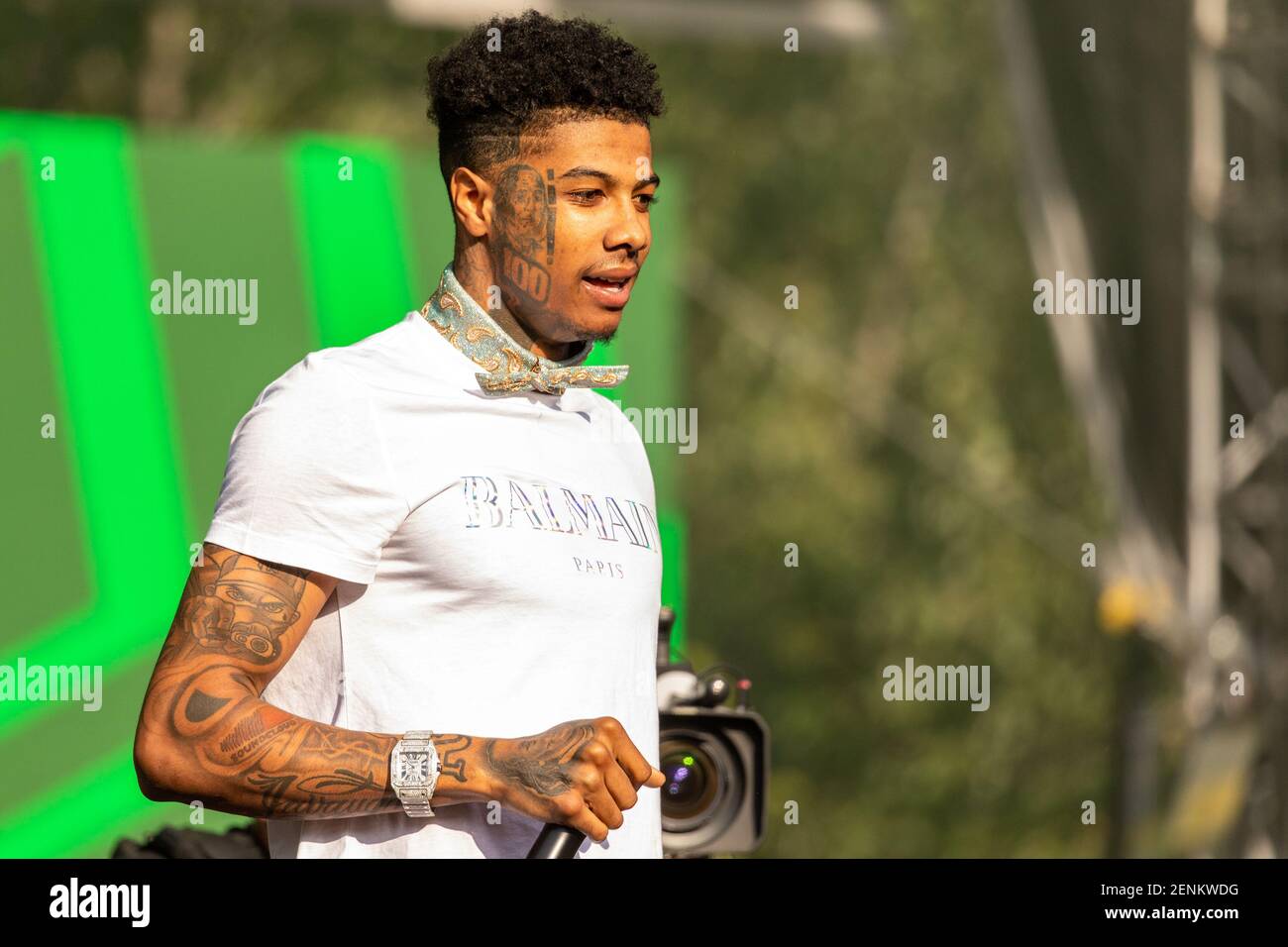Blueface (Johnathan Michael Porter) during the Made In America Music ...