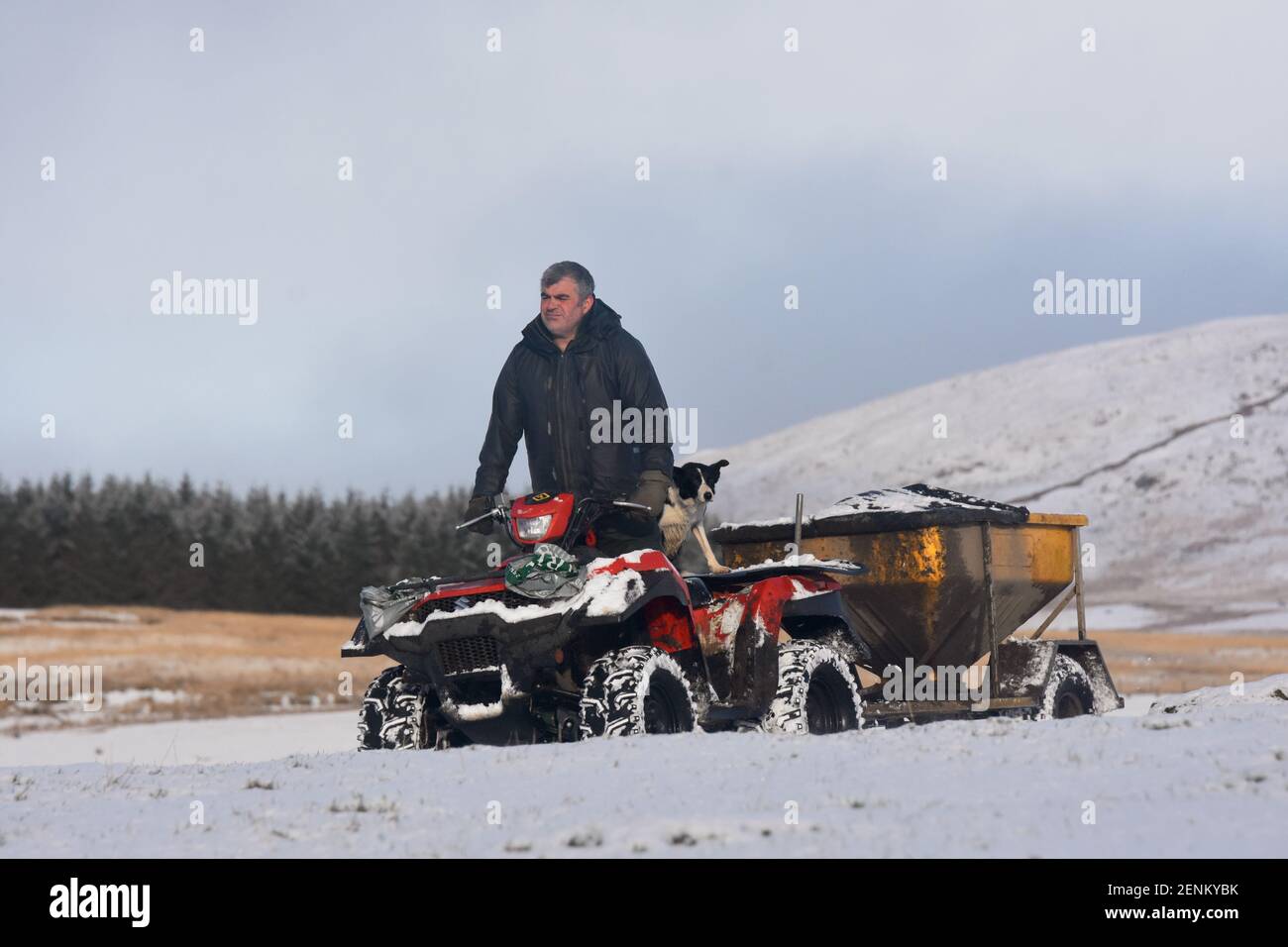 Portrait of Scottish Farmer, Richard Nixon Stock Photo