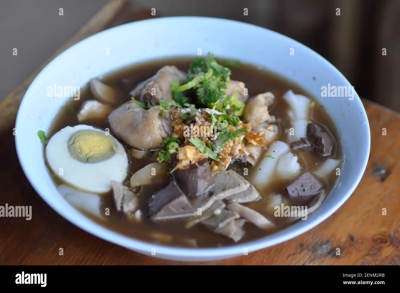 noodles, Chinese noodles or pork noodles or Thai noodles Stock Photo
