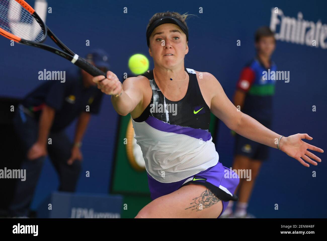 Elina Svitolina (UKR) in quarter finals US Open action against Johanna Konta (GBR) at the Billie