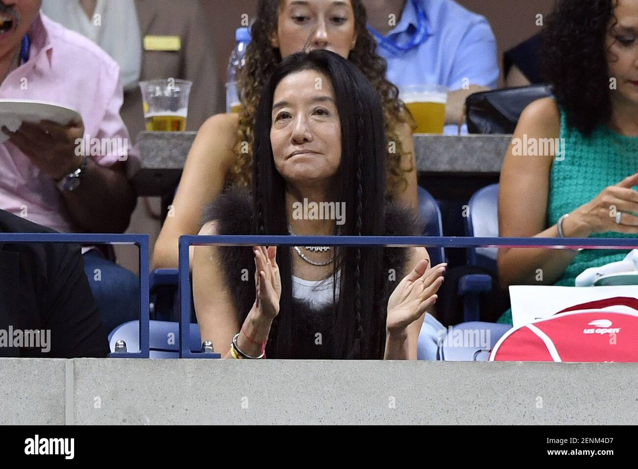 Designer Vera Wang attends the Serena Williams and Naomi Osaka Women's  Single Final match during the 2018 US Open Tennis Tournament at the USTA  Billie Jean King National Tennis Center in the