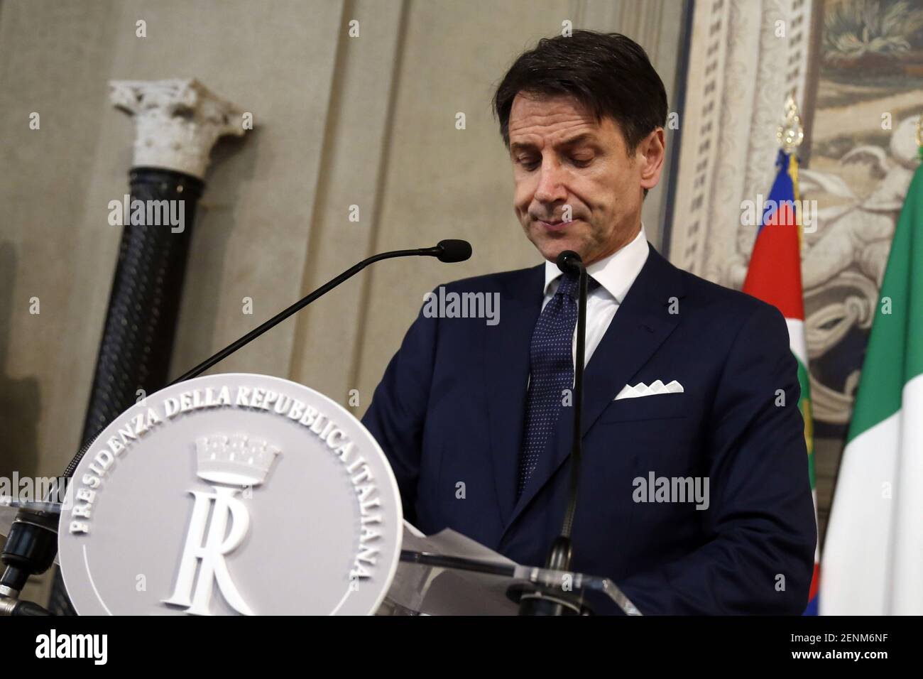 Giuseppe Conte in press conference Rome September 4th 2019. Quirinale