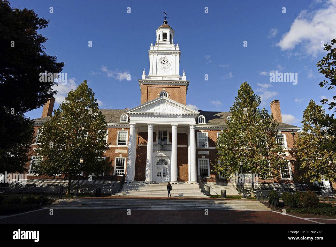 Gilman Hall at Johns Hopkins University Homewood campus. Johns Hopkins