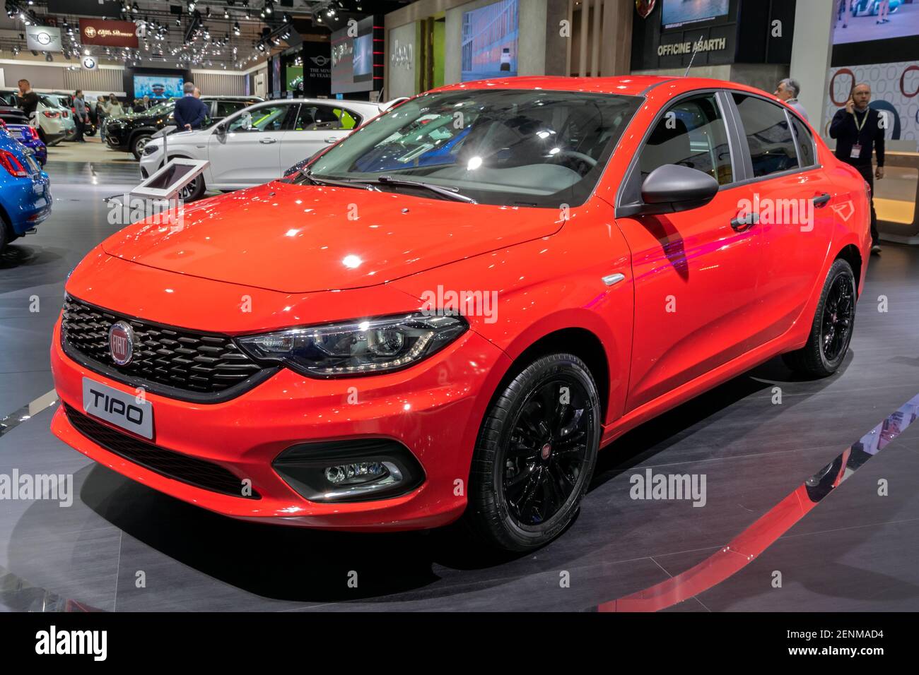 Fiat Tipo car at the Brussels Autosalon Motor Show. Belgium - January 18,  2019 Stock Photo - Alamy