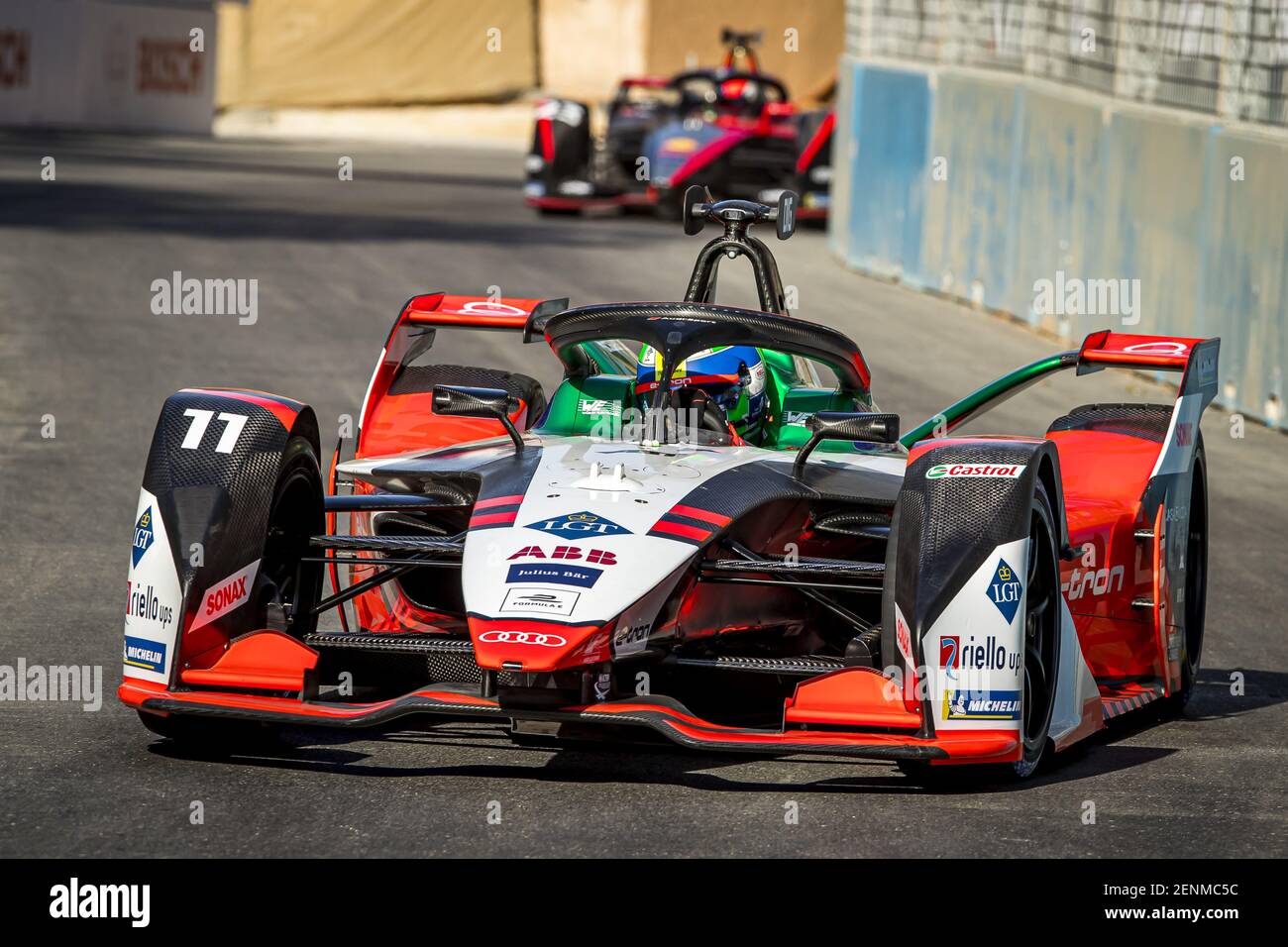 11 Di Grassi Lucas Bra Audi Sport Abt Schaeffler Audi E Ton Fe07 Action During The 2021 Diriyah Eprix 1st Round Of The 2020aa X80 A X93 21 Formula E World Championship On The Riyadh Street Circuit