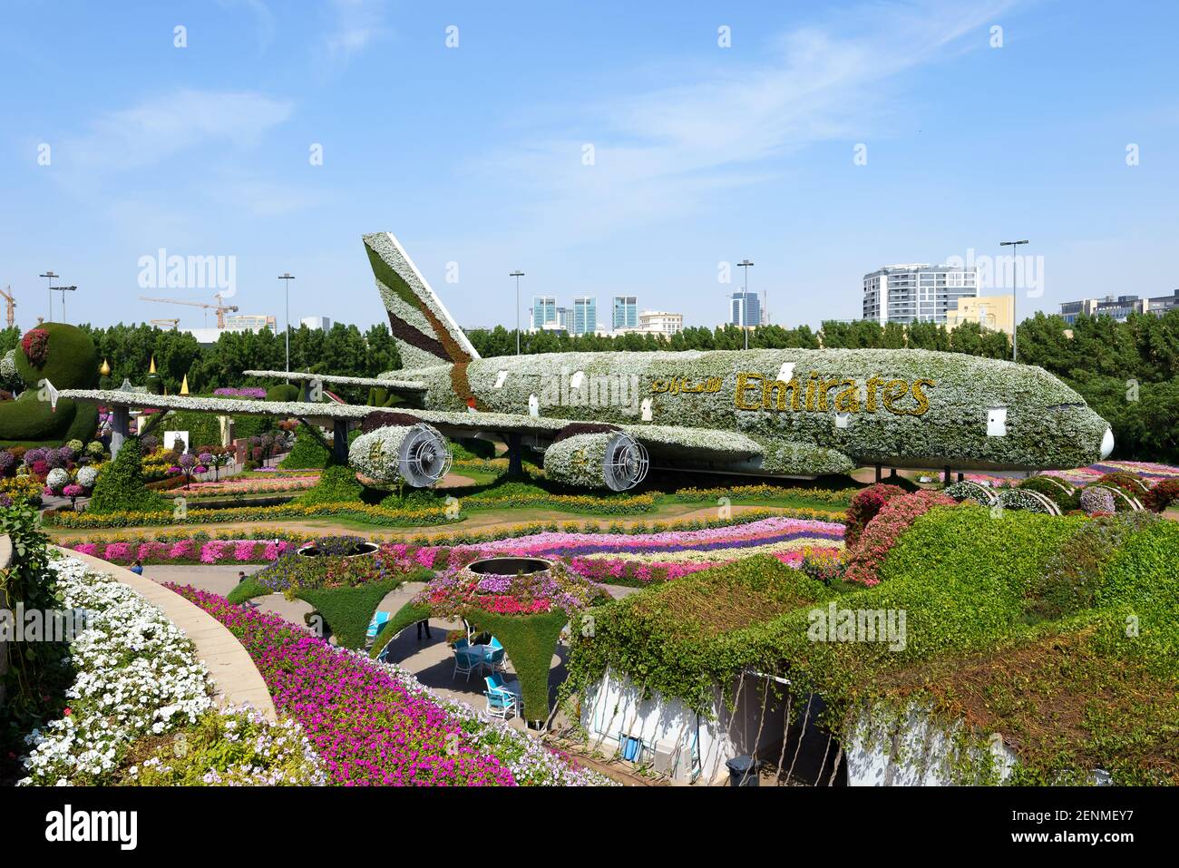 Dubai Miracle Garden, a flower garden located in Dubailand, Dubai