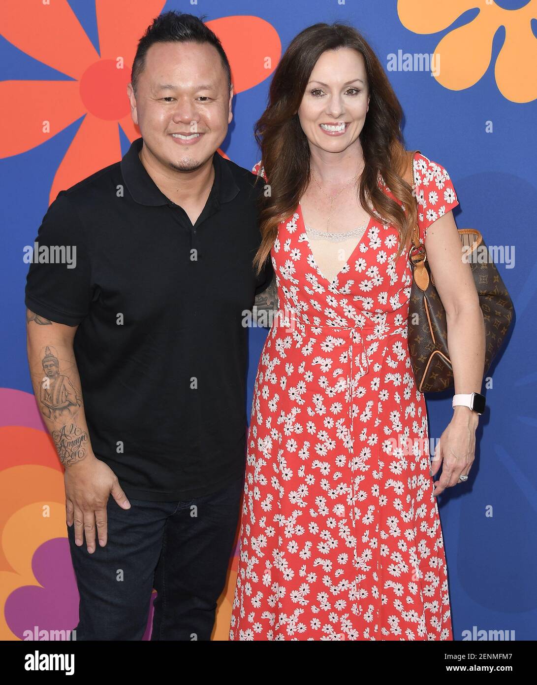(L-R) Jet Tila and Wife Allison Tila at HGTV’s A VERY BRADY RENOVATION