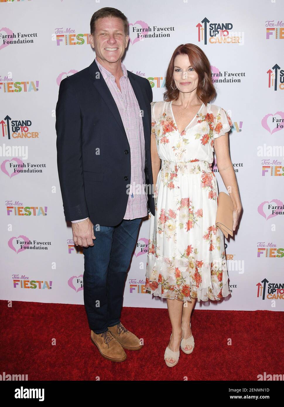 (L-R) Doug Savant and Laura Leighton at the Farrah Fawcett Foundation’s