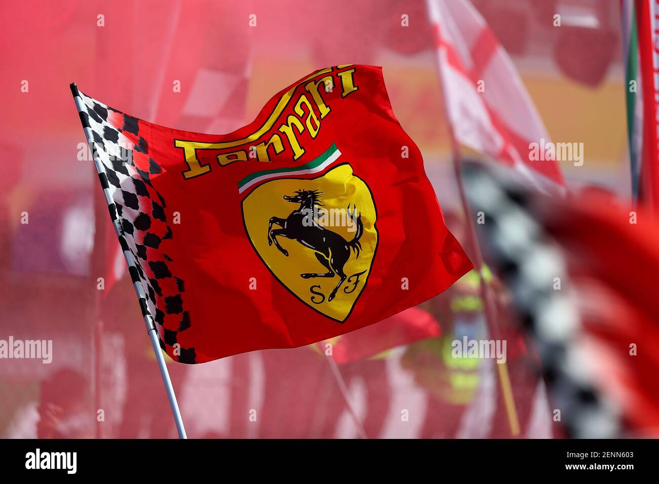 Ferrari flag talian GP, Monza 2019, Monza 5-8 September 2019 Monza 08/09/2019 GP Italia Formula 1 Championship 2019 Photo Federico Basile / Insidefoto /Sipa USA  Stock Photo
