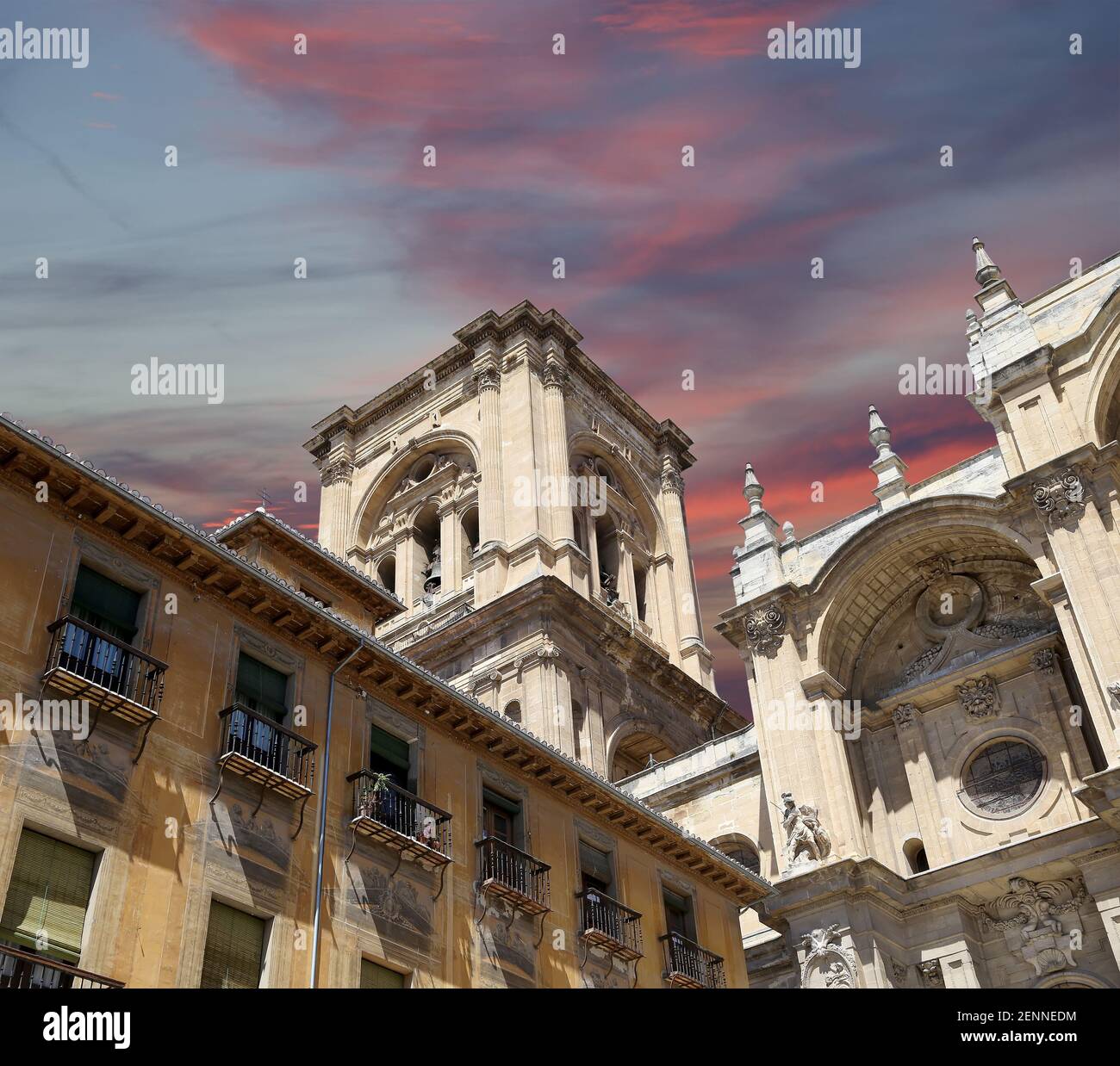 Granada Cathedral (Cathedral of the Incarnation) in gothic and spanish ...
