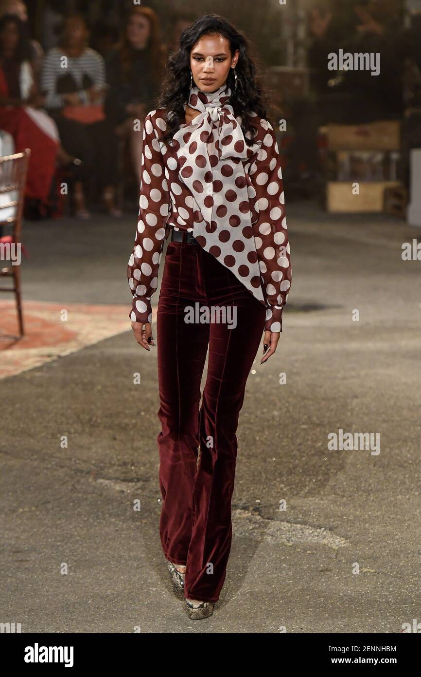 Model Jordan Daniels walking on the runway during the Tommy Hilfiger  Fashion Show during New York Fashion Week Fall 2019 Ready-to-Wear held in  New York, NY on September 8, 2019. (Photo by