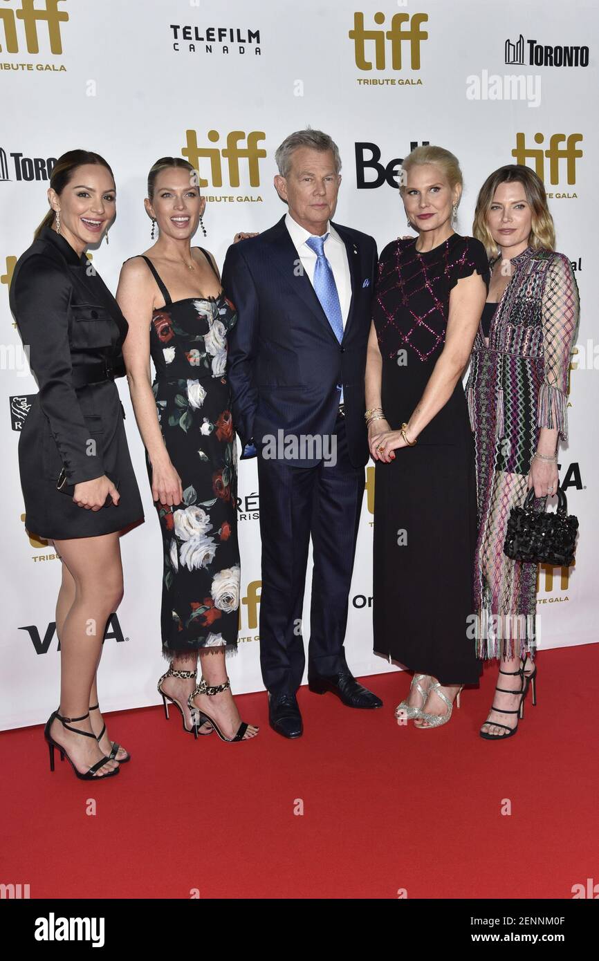 Katharine McPhee, Jordan Foster, David Foster, Amy Foster and Erin Foster  attend the TIFF Tribute Gala during the 2019 Toronto International Film  Festival (TIFF) at Fairmont Royal York Hotel in Toronto, Ontario,
