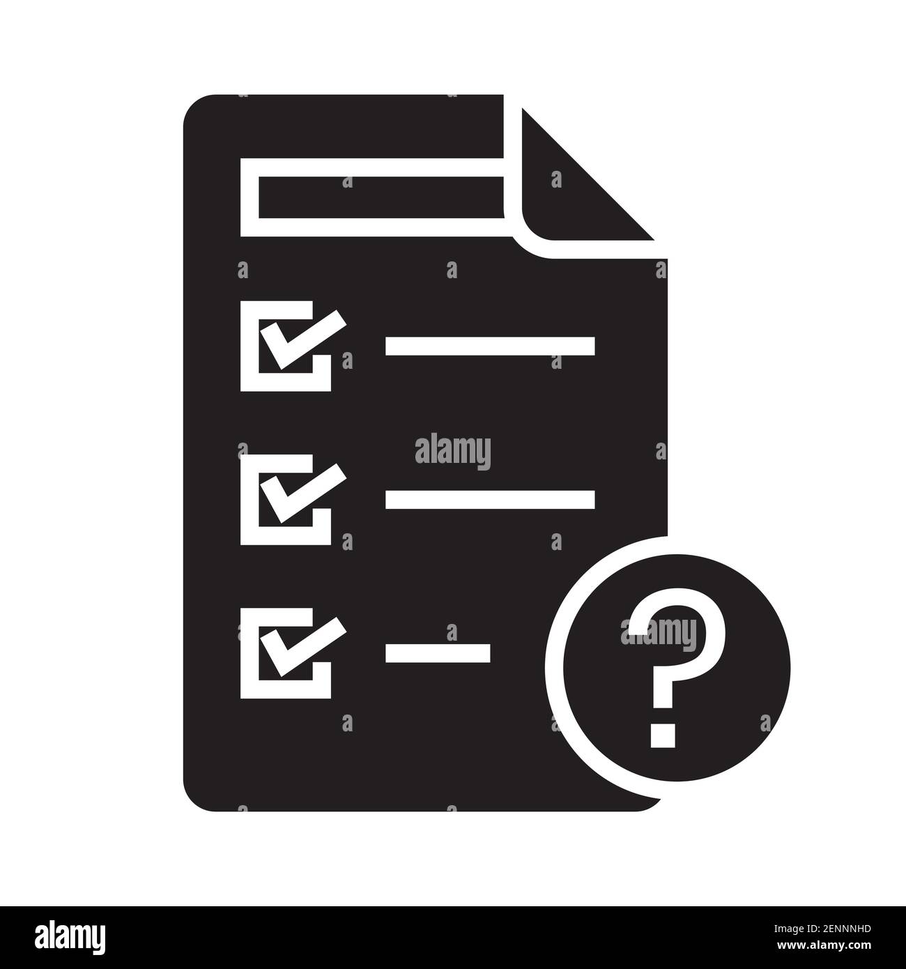 Hypothesis or basic assumption flat vector icon for apps or websites Stock Vector