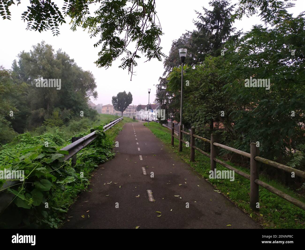 Reggio Emilia bike ways view. High quality photo Stock Photo Alamy