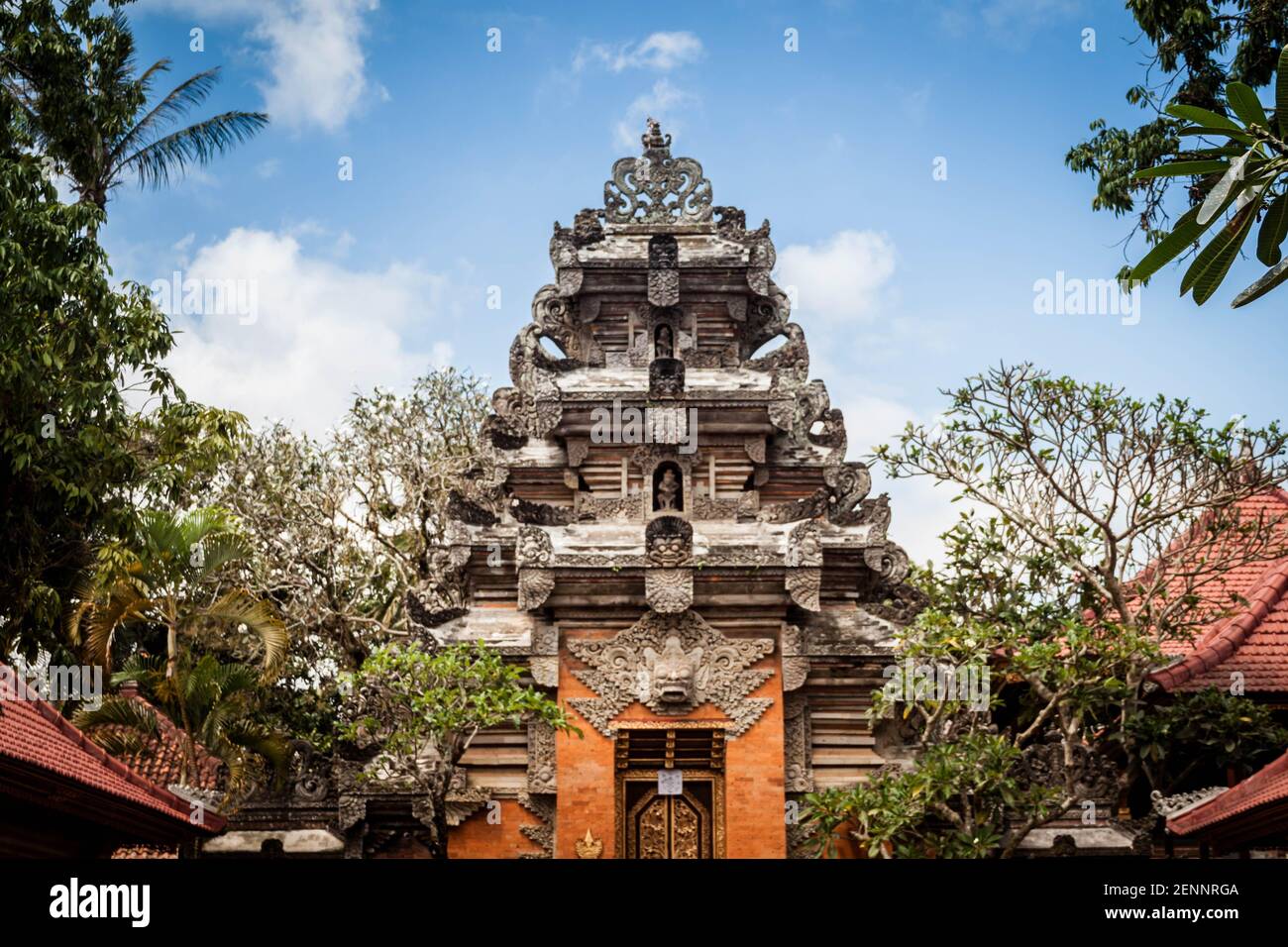 Saraswati Temple (Ubud Palace) in Bali Stock Photo
