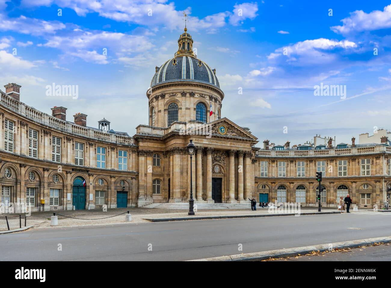 Institute of France, quai de Conti, in Paris, France Stock Photo